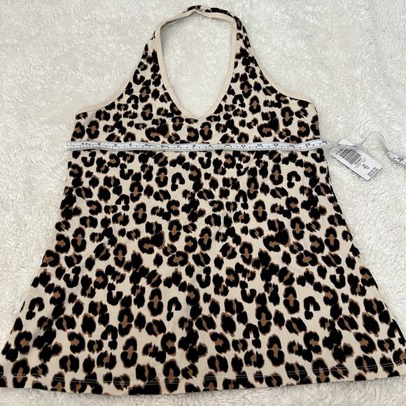 NWT Torrid Women’s Halter Cheetah CottonShirt Plus Sz 00 Mob Wife Classic Glam - Picture 4 of 6